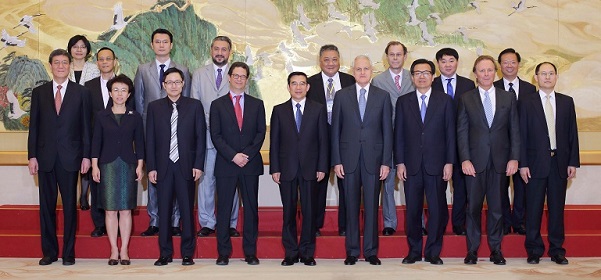 2015年北京市人民政府市长王安顺接见参加第十八届科博会主题报告会的部分贵宾